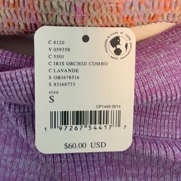 NWT Free People Golden Hour knit midi skirt in Iris/orchid size 6 - Picture 5 of 7